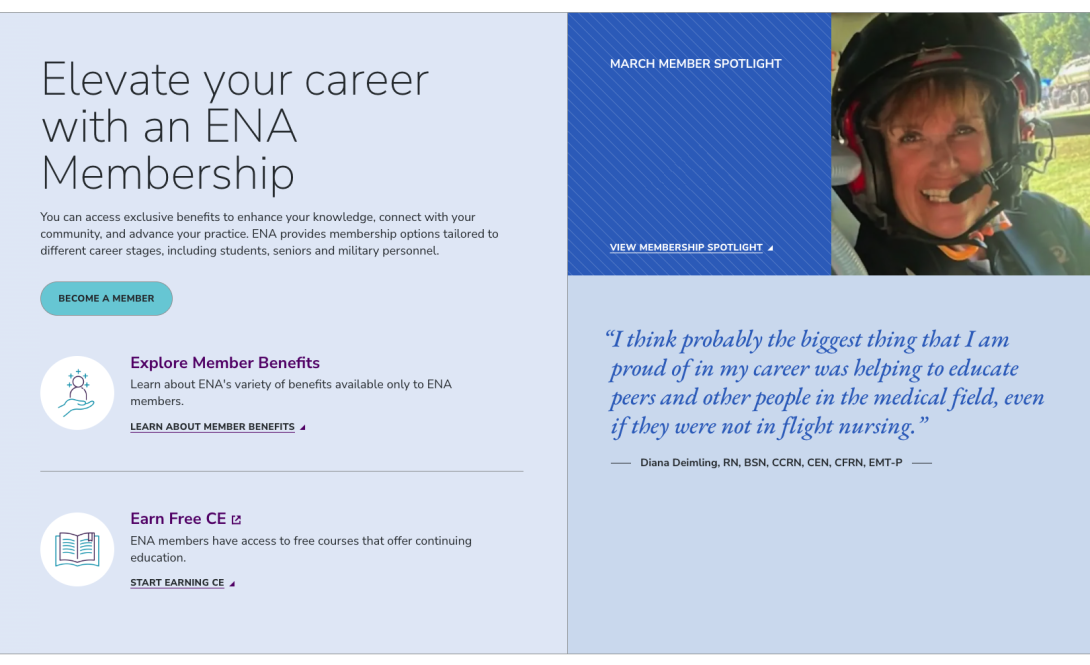 ENA membership spotlights