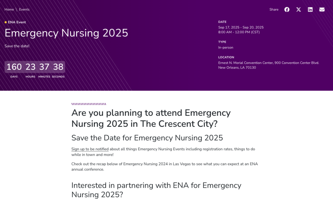 ENA event Detail