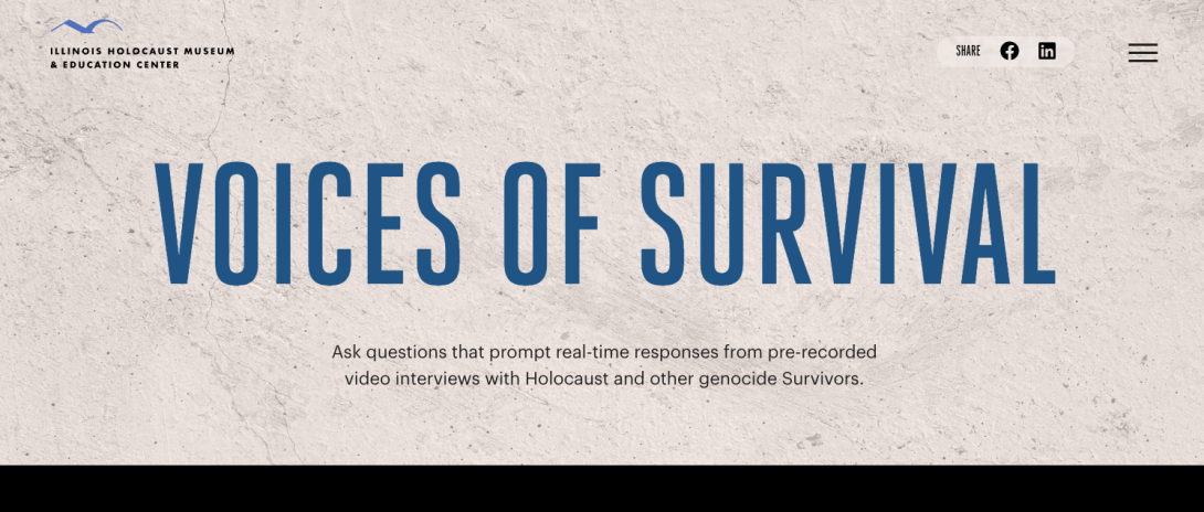 IHMEC "Voices of Survival" Homepage